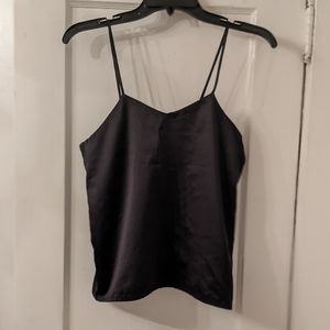 Vintage, black slip blouse tank